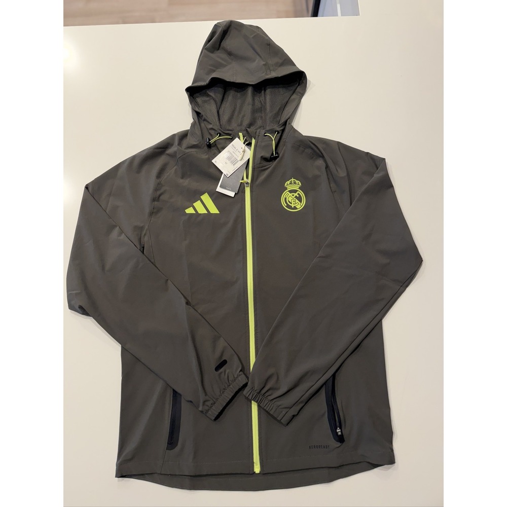 Adidas Real Madrid Tiro 25 Competition Vis Tech Travel Jacket Men M JV5322